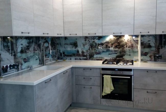 Стеновая панель фото: коллаж, заказ #ИНУТ-3135, Серая кухня. Изображение 200848