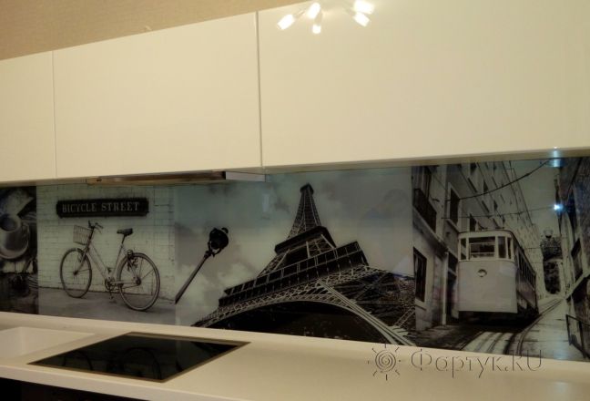 Фартук с фотопечатью фото: коллаж париж, заказ #УТ-1166, Коричневая кухня. Изображение 181338