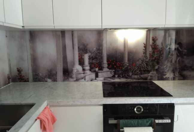 Фартук для кухни фото: коллаж в серых тонах , заказ #ИНУТ-3256, Белая кухня. Изображение 245190