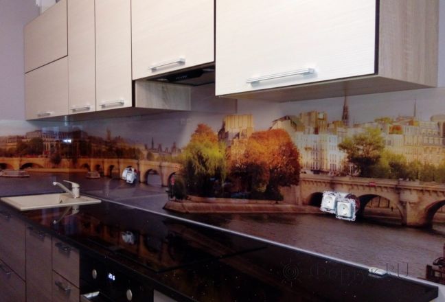 Стеновая панель фото: мост в серых тонах, заказ #УТ-1055, Серая кухня. Изображение 111106