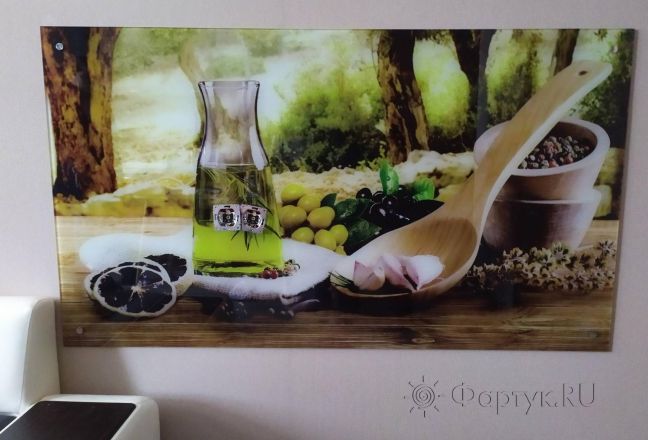 Фартук для кухни фото: оливки, заказ #ИНУТ-4456, Белая кухня. Изображение 198026