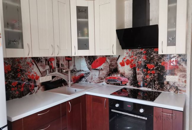 Скинали фото: ярко красное на сером, заказ #ИНУТ-12525, Красная кухня. Изображение 186292