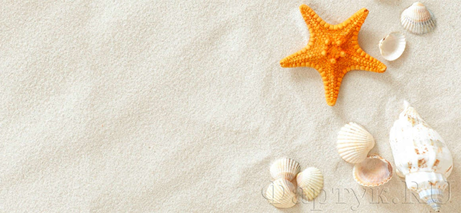 Изображение для скинали Морские звезды на песке