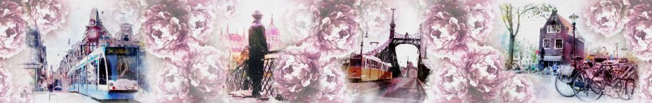 Скинали — Коллаж цветы и городские мотивы