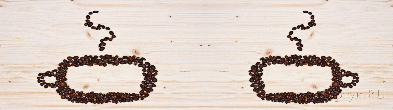 Скинали — Изображение чашек с кофе из зерен кофе