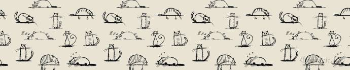 Скинали — Иллюстрации мультяшных кошек 