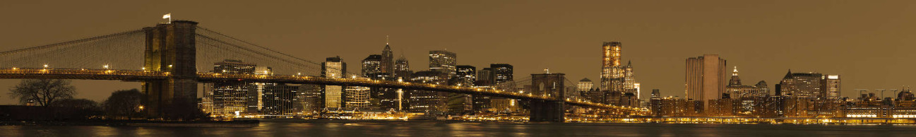 Скинали — Вид на центр Манхэттена с Бруклинским мостом