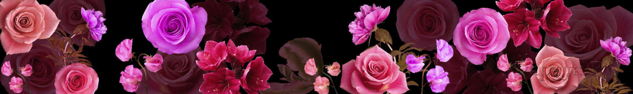 Скинали — Цветы на черном фоне