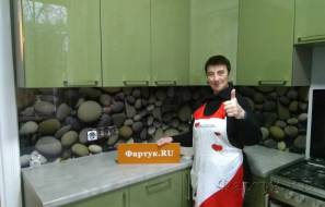 Скинали для кухни фото: камни, заказ #ИНУТ-4875, Зеленая кухня.