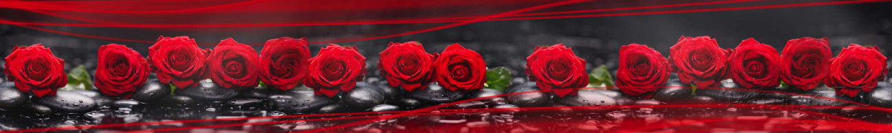 Скинали — красные розы и волны