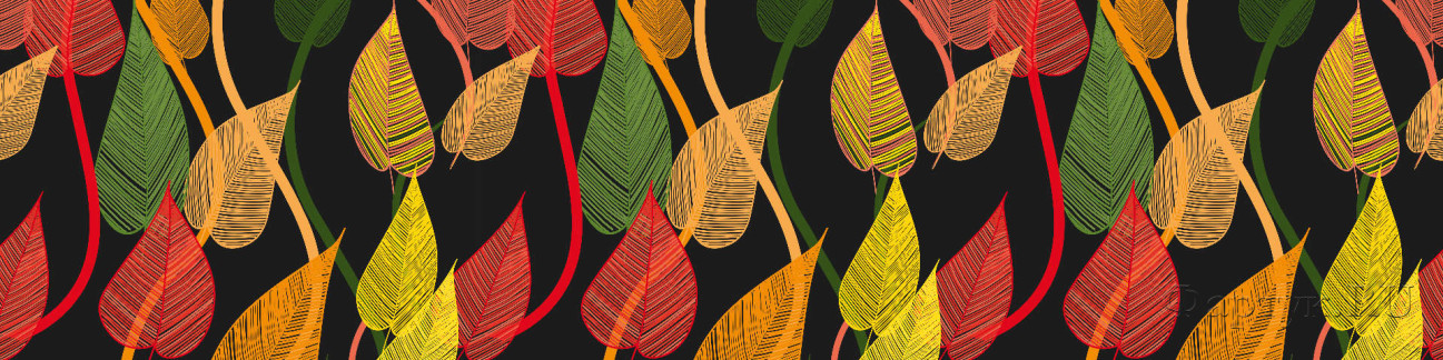 Скинали — Узор из разноцветных листьев