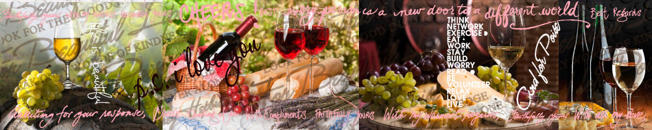Скинали — Коллаж: белое и красное вино