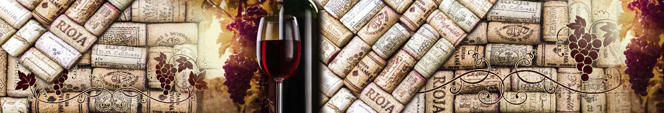 Скинали — Вино и винные пробки - коллаж