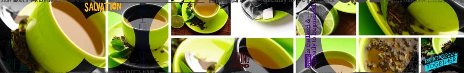 Скинали — Коллаж зеленый чай