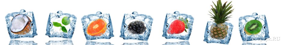 Скинали — Фрукты, ягоды в кубиках льда 