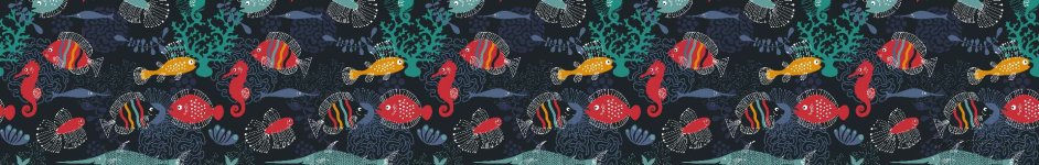 Скинали — Рисунок рыбки на волнах