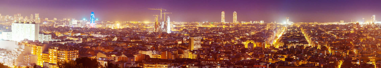 Скинали — Панорама вечернего города