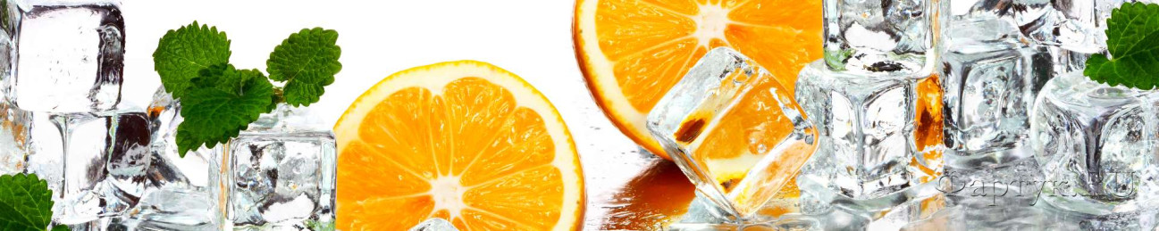 Скинали — Кружочки апельсина с ароматной мятой и кубиками льда  