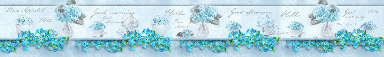Скинали — Мелкие синие цветочки