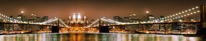 Скинали — Бруклинский мост ночью.