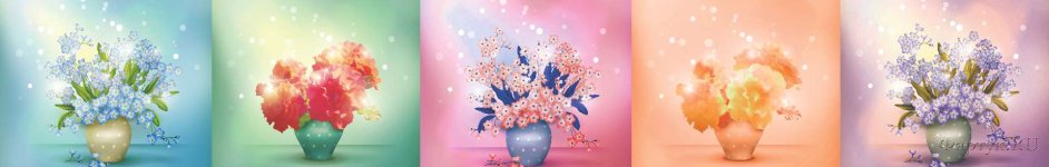 Скинали — Акварельные картины букетов цветов