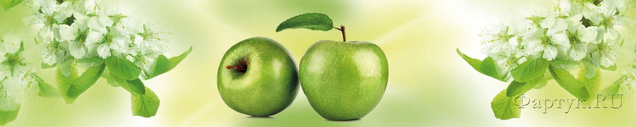 Скинали — Зеленые яблоки и цветущие веточки