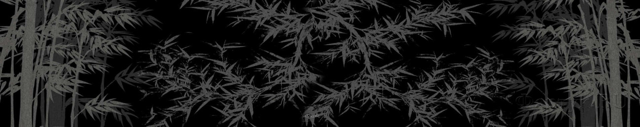 Скинали — Растительный черно-серый узор