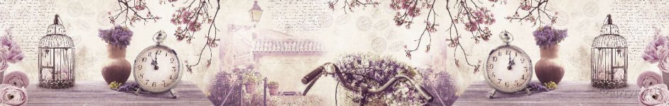 Скинали — Винтажный коллаж с цветвми