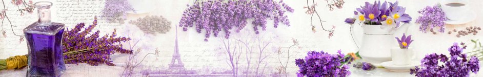 Скинали — Коллаж фиолетовые цветы и иллюстрации городов
