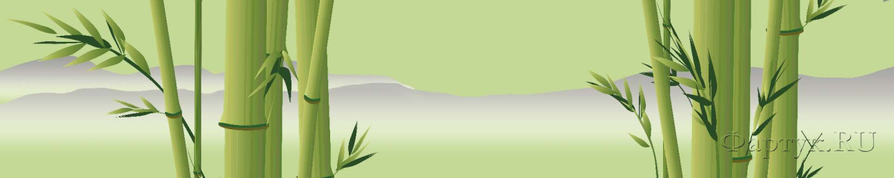 Скинали — Бамбук на зеленом фоне