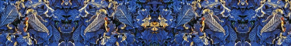 Скинали — текстура синих листьев
