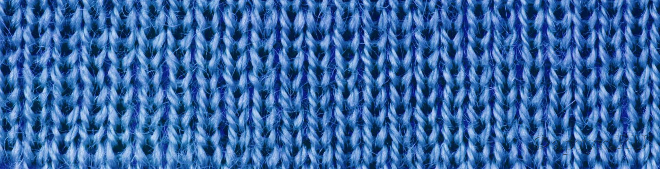 Скинали — Вязанная синяя пряжа