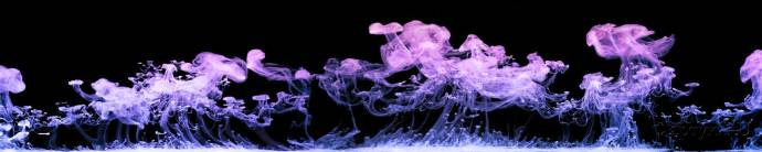 Скинали — Фиолетовые узоры на чёрном фоне