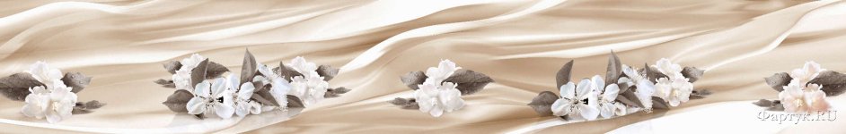 Скинали — Белые цветы на фоне линий 
