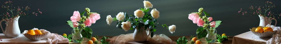 Скинали — Розы в вазах 