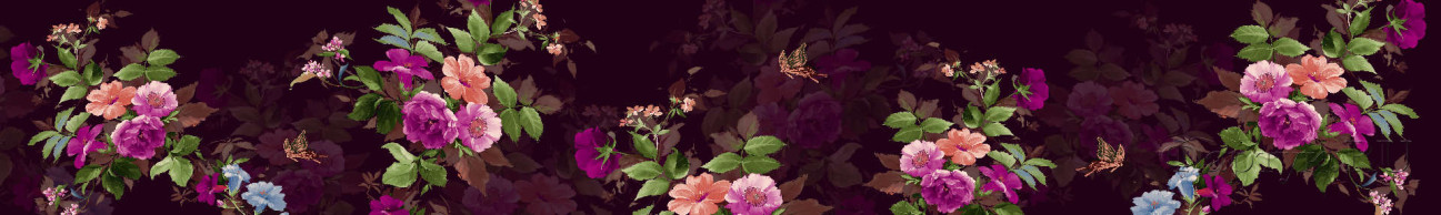 Скинали — Бесшовная текстура цветов 