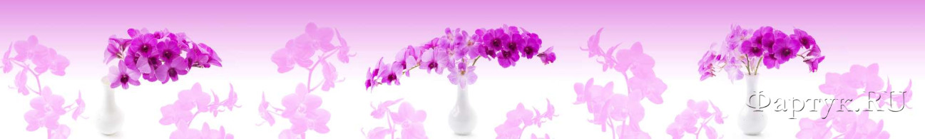 Скинали — Фиолетовые цветы в белых вазах