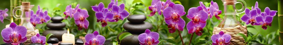 Скинали — Фиолетовые орхидеи, камни спа