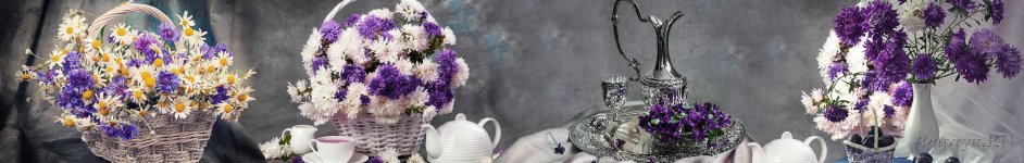 Скинали — Плетеные корзины с цветами