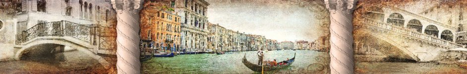 Скинали — Иллюстрации Венеции на фоне колон