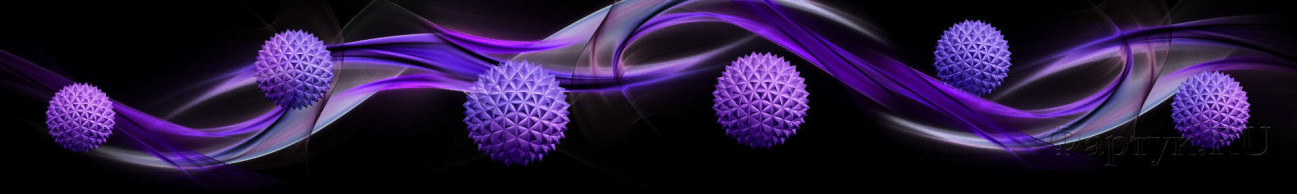 Скинали — Фиолетовые шары на абстрактных волнах