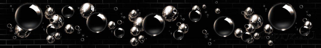 Скинали — Мыльные пузыри на черном фоне