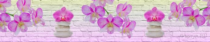 Скинали — Розовые орхидеи на кирпичной кладке