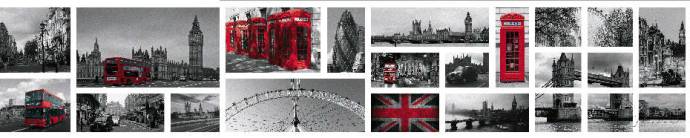 Скинали — Коллаж Лондон в красном