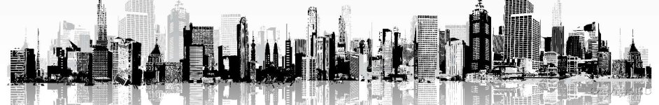 Скинали — Черно-белая иллюстрация города