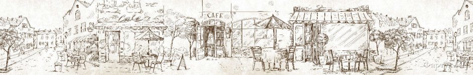 Скинали — Рисунок Кафе на улице