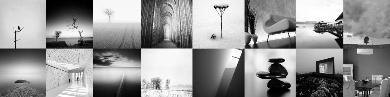 Скинали — Черно-белый коллаж Фотография