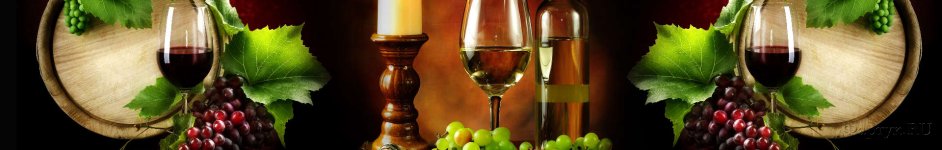 Скинали — Вино и виноград на фоне бочек