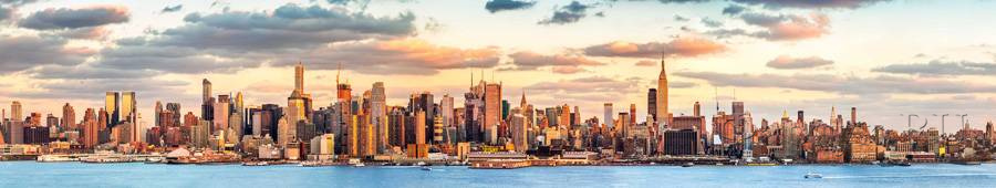 Скинали — Панорамный вид Нью-Йорка на закате
