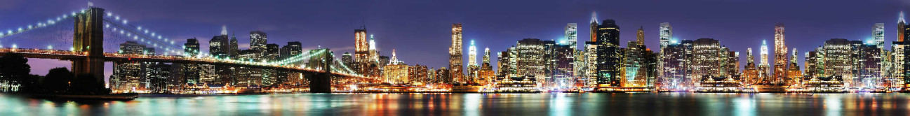 Скинали — Панорама освещенного Манхэттена ночью